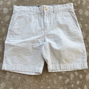 Boys blue Seersucker Shorts